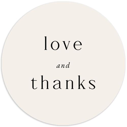 Wild Poppies Wedding Stickers Pure White Circle