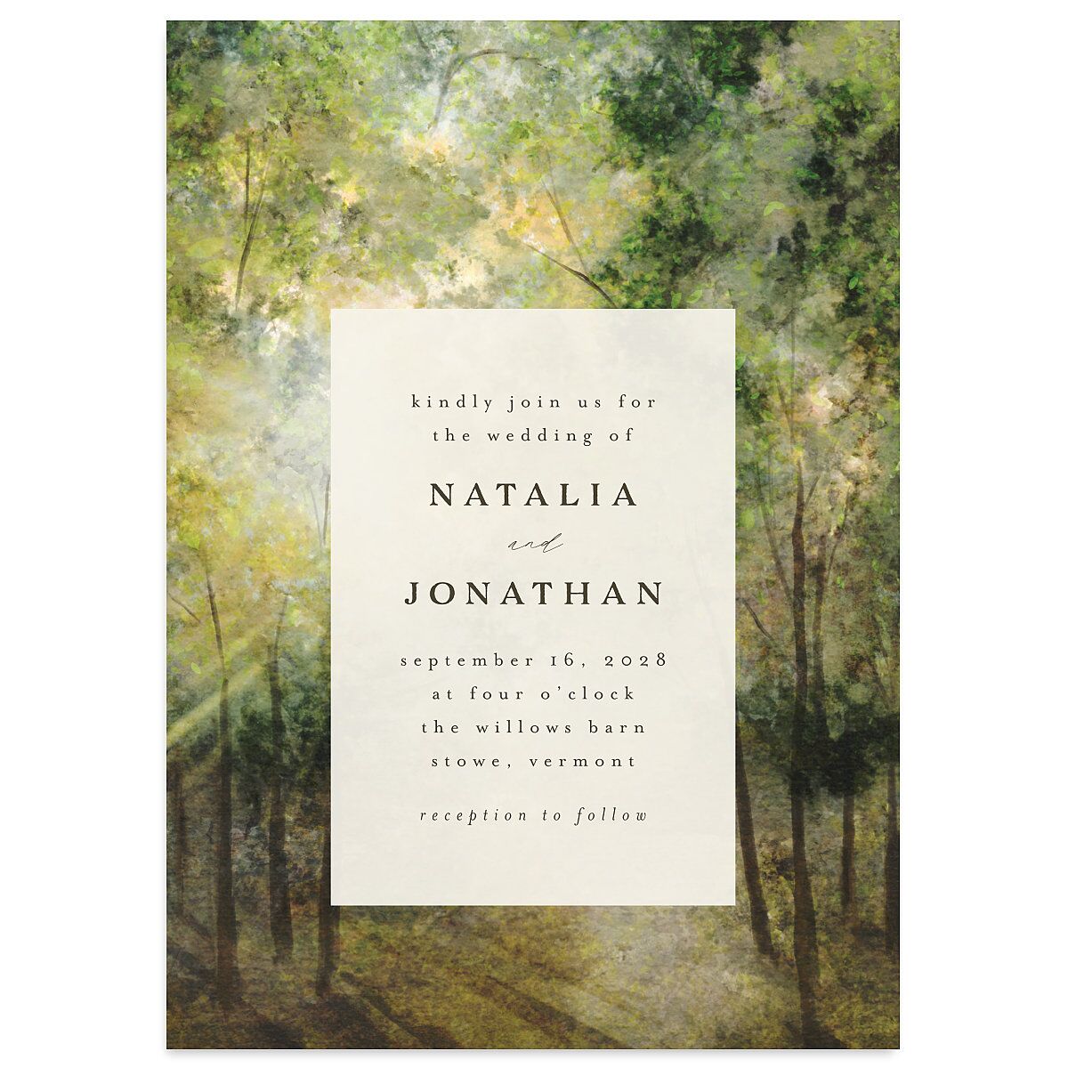 Enchanted Forest Wedding Invitations
