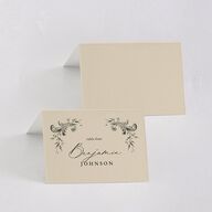 Antique Victorian Botanical Place Cards Sand Signature
