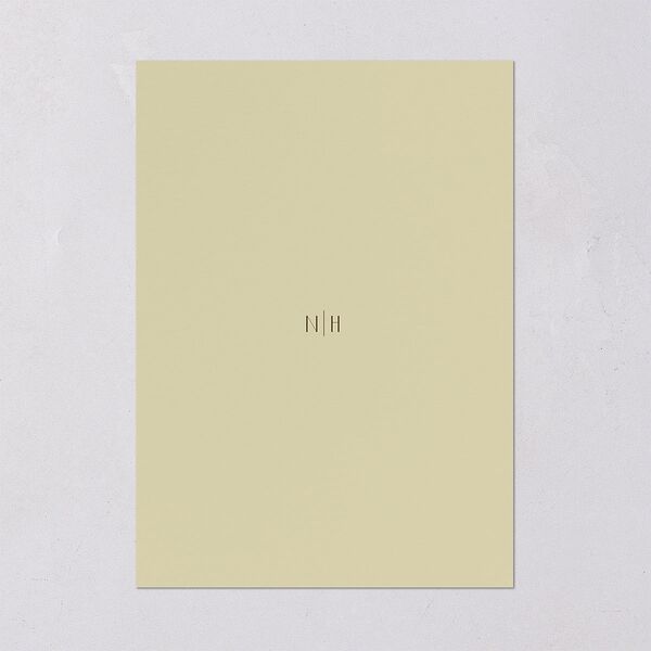 Vintage Nouveau Save The Date Cards Pear Signature smooth Blank No Standard
