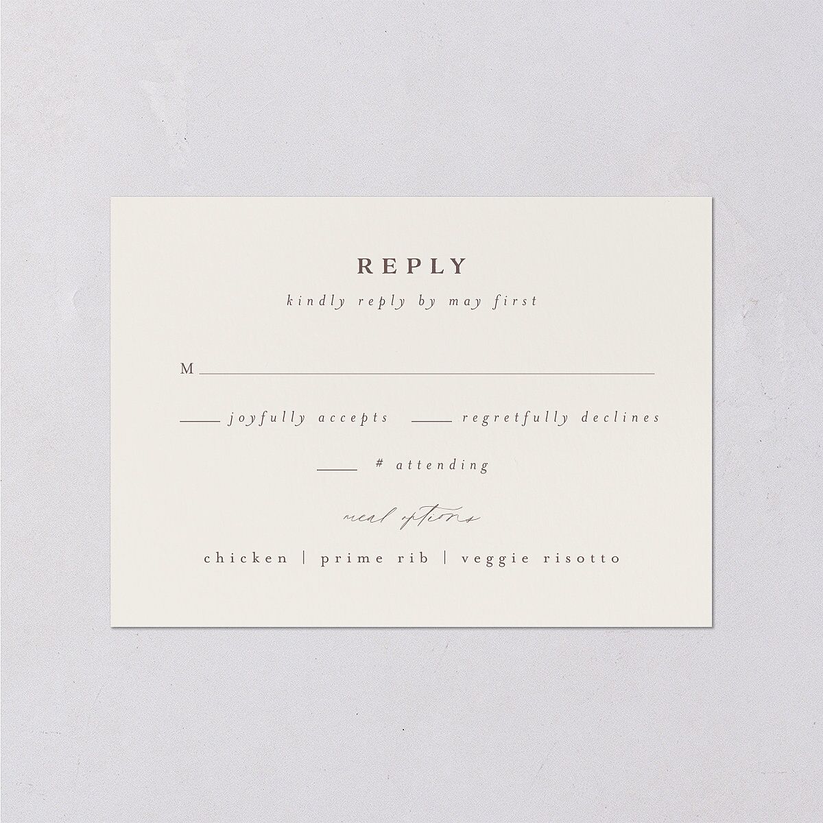 Enchanted Forest Wedding Response Cards Terracotta Signature Standard