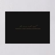 Classic Cascade Save The Date Cards Charcoal Signature smooth Blank No Standard