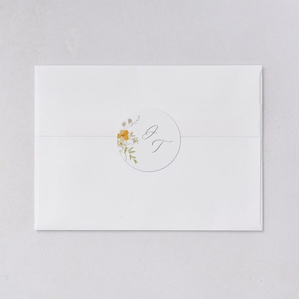 Dainty Wildflowers Wedding Stickers Sunflower Sticker