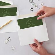 Retro Tropical Destination Envelope Liners Pear Standard