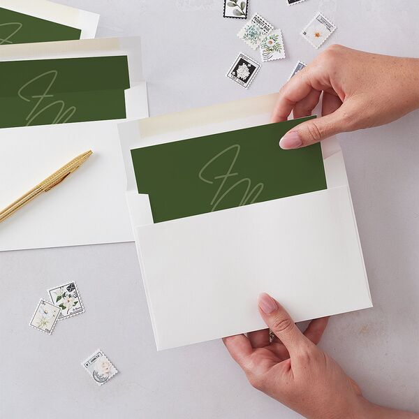 Retro Tropical Destination Envelope Liners Pear Standard