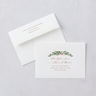 Gilded Botanical Save The Date Cards Copper Signature smooth Blank No Standard