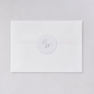 Floral Photo Wedding Stickers Ocean Circle