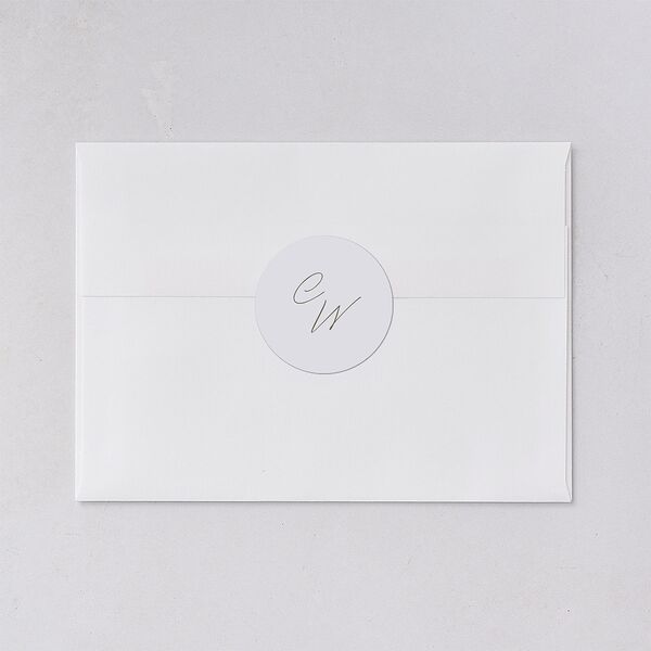Floral Photo Wedding Stickers Ocean Circle