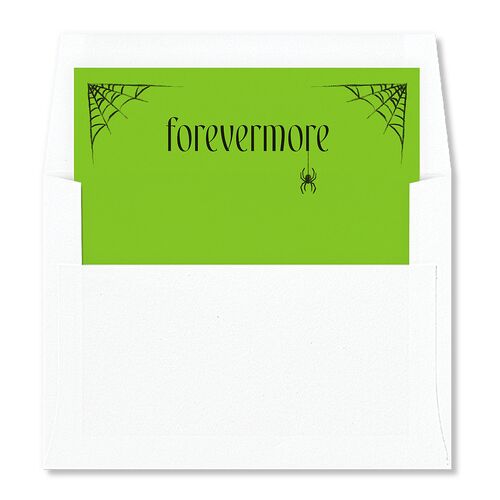 Spooky Halloween Nouveau Envelope Liners Green Apple Standard