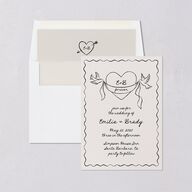 Vintage Lovebird Banner Envelope Liners Linen Standard