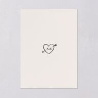 Vintage Lovebird Banner Save the Date Cards Linen Signature smooth Blank No Standard