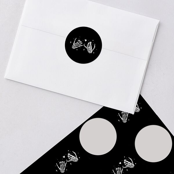 Til Death Do We Disco Wedding Stickers Licorice Circle