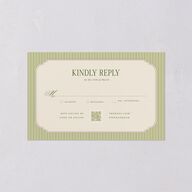 Floral Vintage Lattice All-in-One Wedding Invitations Champagne Signature Light Both Recipient and Return Addresses No
