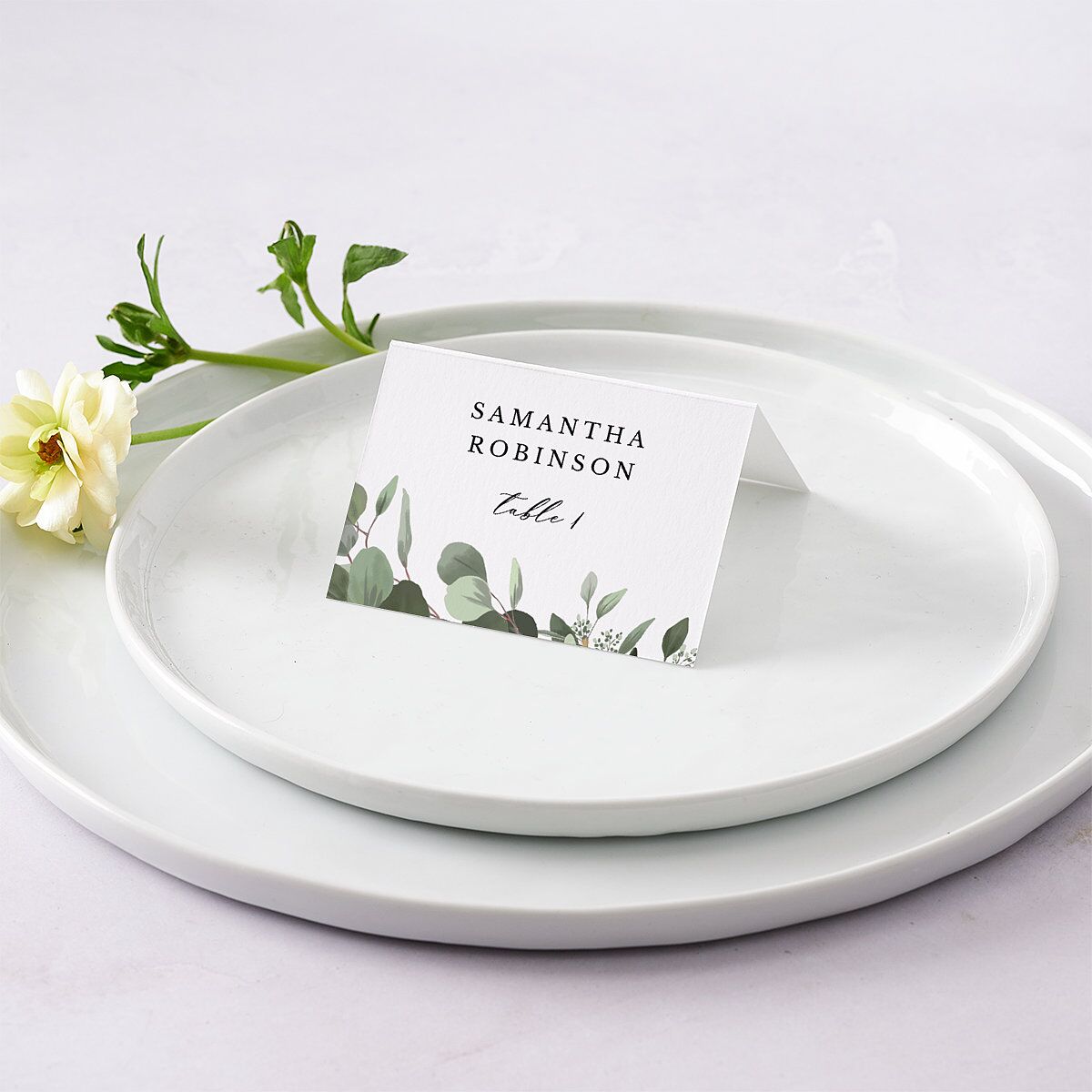 Eucalyptus Frame Place Cards — view 1