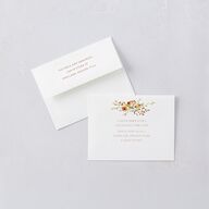 Wildflower Border Save The Date Magnets Cinnamon Magnet Paper