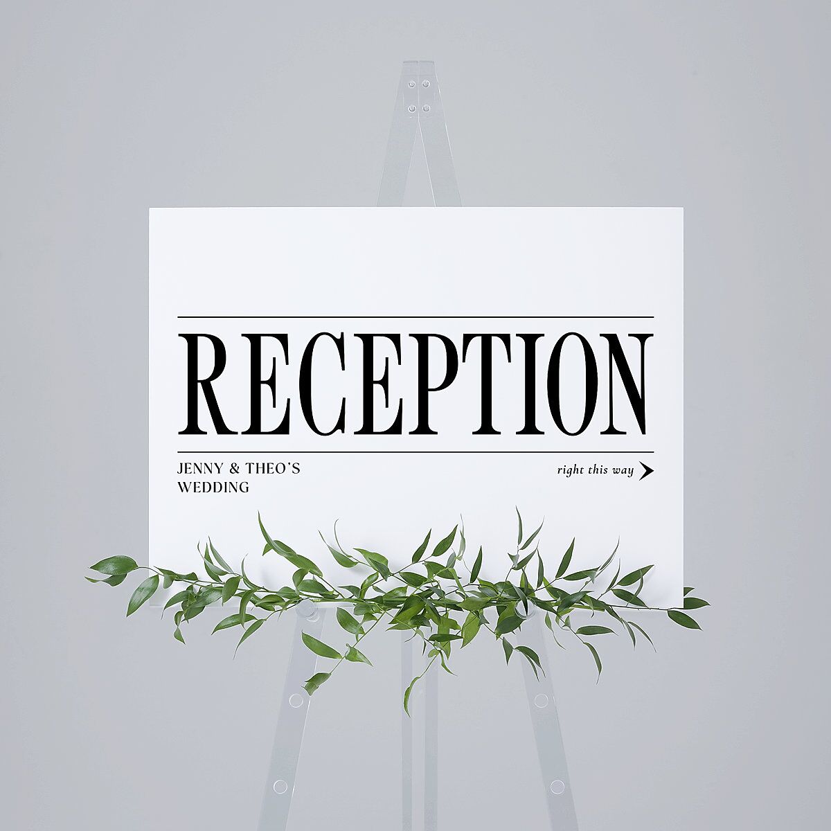 Magazine Cover Standard Direction Sign Medium Licorice Standard Indoor Foam Core M Direction