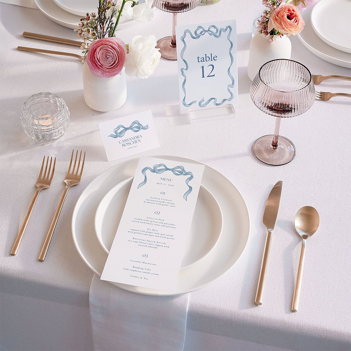 Vintage Bow Table Numbers — view 4