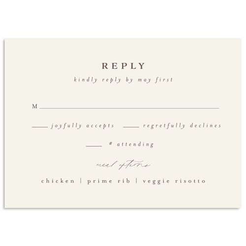 Enchanted Forest Wedding Response Cards Terracotta Signature Standard