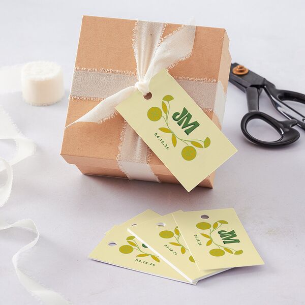 Wedstock Favor Gift Tags Scottish Green Signature