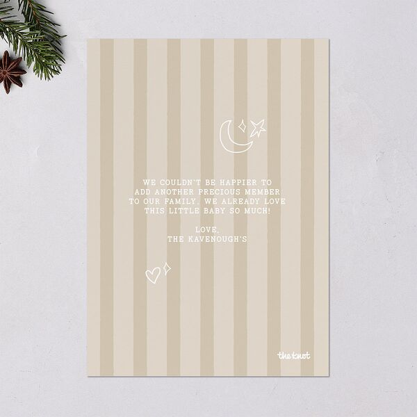 More Kids More Magic Hand Drawn Starry Photo Holiday Cards Cream Signature Blank Portrait Standard