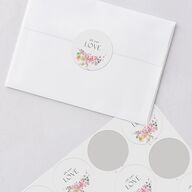 Pastel Arch Wedding Stickers Pink Cotton Sticker