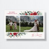Holiday Floral Holiday Cards Crimson Signature