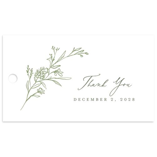 Romantic Branches Favor Gift Tags Eucalyptus Signature