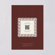 Vintage Lace Wedding Invitations Burgundy Signature Blank No Standard