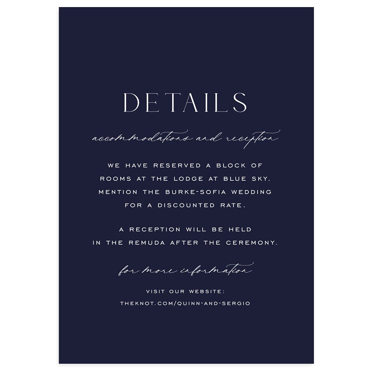 Celestial Arch Wedding Enclosure Cards