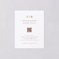 Enchanted Evening Save the Date Petite Cards Rust Signature smooth Blank No Standard