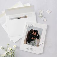 Signatures Save The Date Cards Off-White Signature smooth Blank No