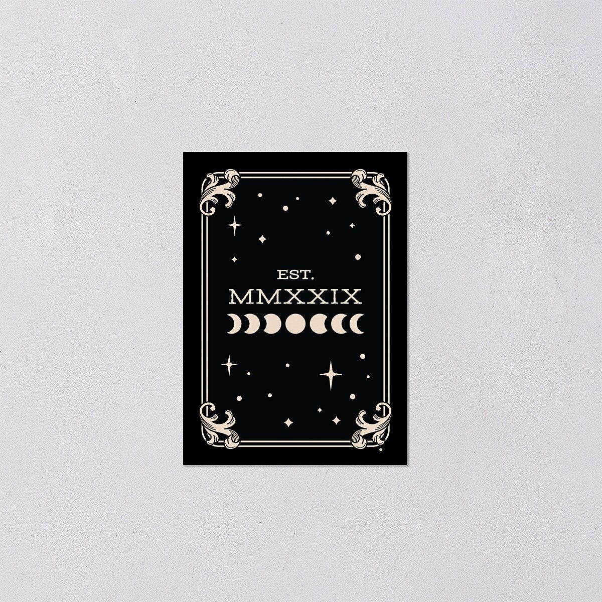 Halloween Tarot Skeletons QR Code RSVP Cards Midnight Signature Standard