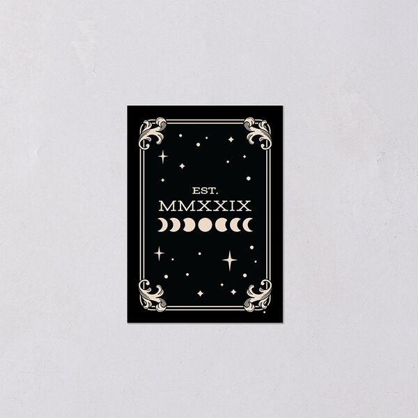 Halloween Tarot Skeletons QR Code RSVP Cards Midnight Signature Standard