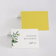 Botanical Lemon Place Cards Buttercup Signature