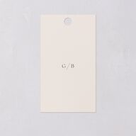 Pastel Garden Favor Gift Tags Linen Signature