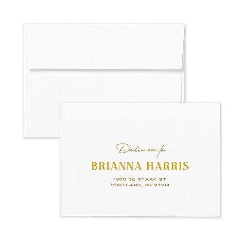 Beach Party Wedding Response Card Standard Envelopes White Sand Return Address Signature Standard