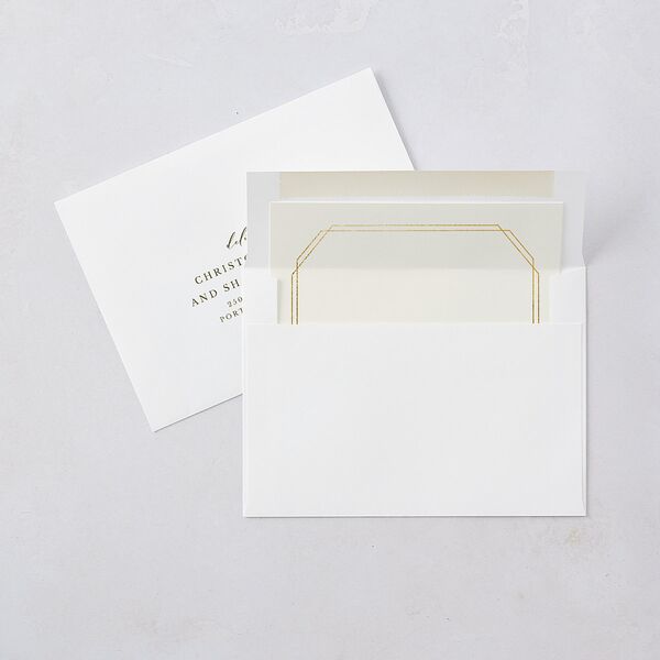 Simple Eucalyptus Save the Date Cards Linen Signature smooth Blank No Ticket