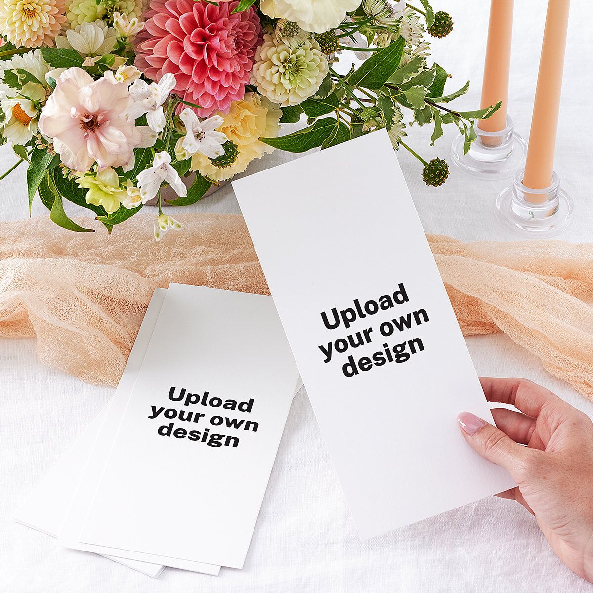 Upload Your Own Design Portrait Photo Wedding Programs Pure White Signature