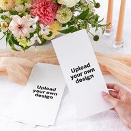 Upload Your Own Design Portrait Photo Wedding Programs Pure White Signature