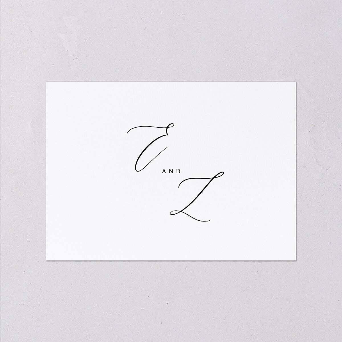 Minimal Calligraphy Wedding Response Cards — view 2