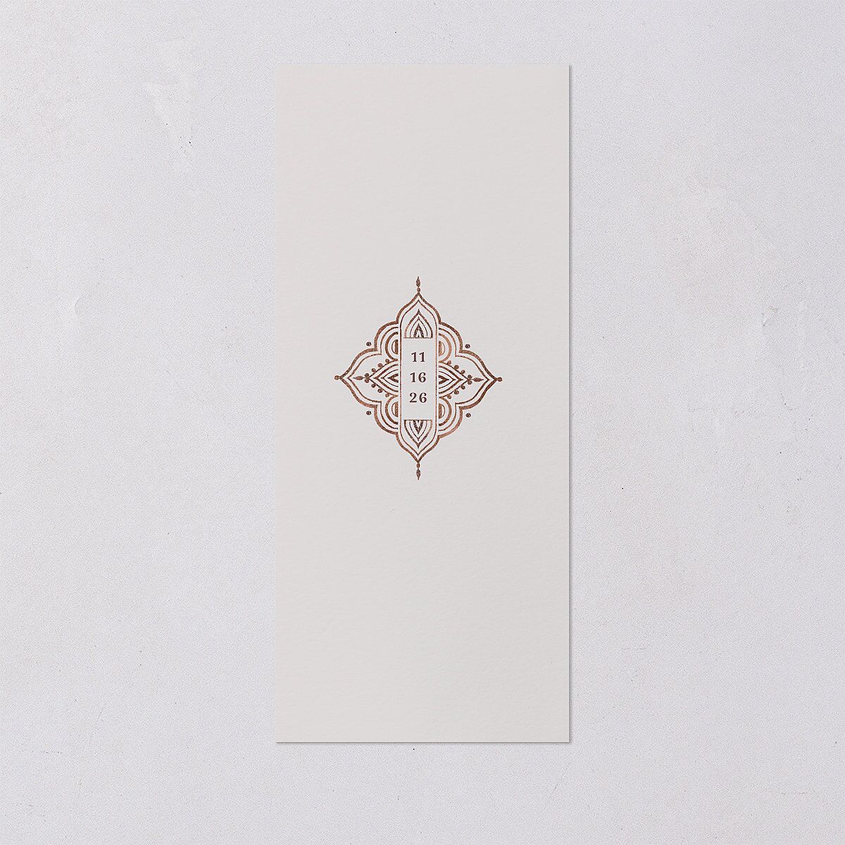 Indian Painted Henna Menus Chestnut Signature