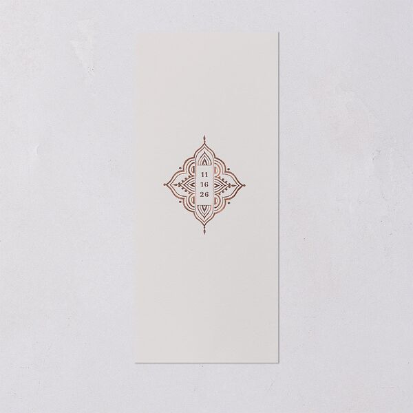Indian Painted Henna Menus Chestnut Signature