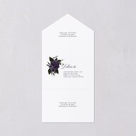 Dark Gothic Roses All-in-One Wedding Invitations Regency Signature Light Both Recipient and Return Addresses No
