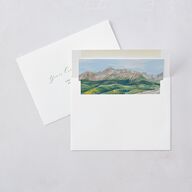 Romantic Floral Mountain Wedding Invitations Meadow Signature Blank Standard No