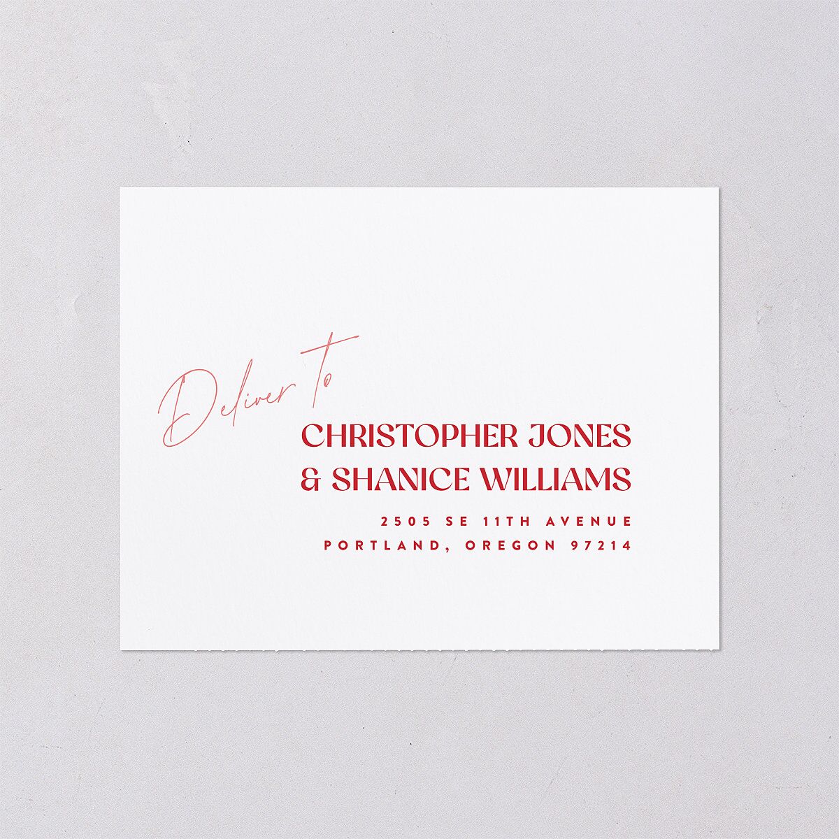 Wedding Of The Century All-in-One Wedding Invitations Rose Pink Signature Light Both Recipient and Return Addresses No