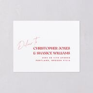 Wedding Of The Century All-in-One Wedding Invitations Rose Pink Signature Light Both Recipient and Return Addresses No