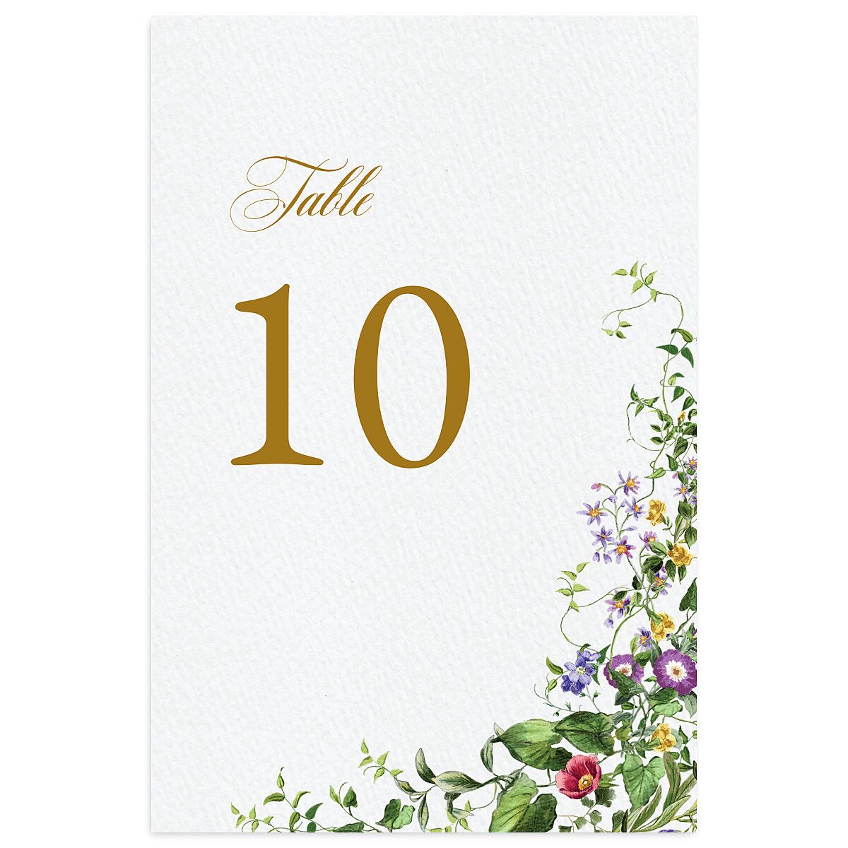 Opulent Garden Table Numbers