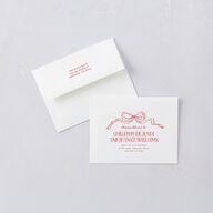 Tied With A Bow Gift Gallery Thank You Cards Scarlet