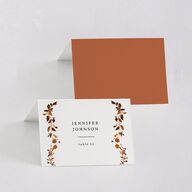 Simple Vine Place Cards Terracotta Signature