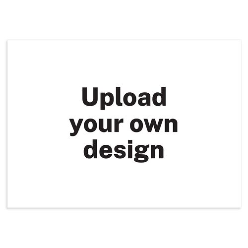 Upload Your Own Design Landscape Wedding Invitations Pure White Signature Blank No Standard